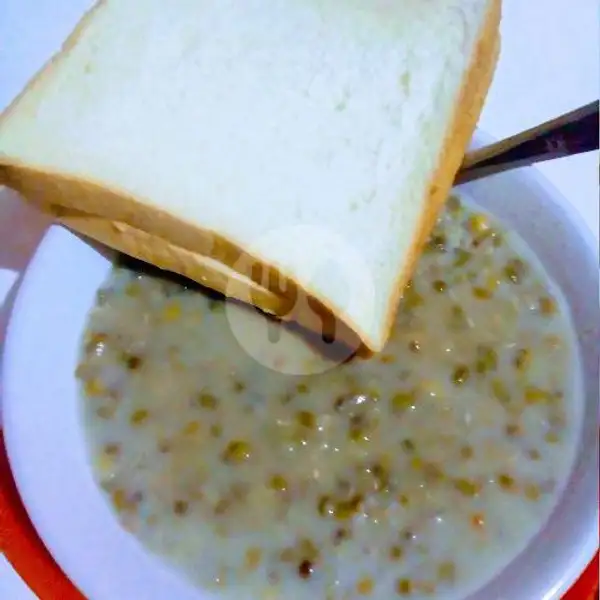 Bubur Kacang Ijo Polos + Roti | Roti Bakar Ropang 86, Gempol Tengah
