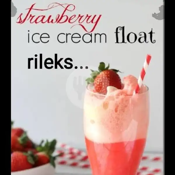 strawberry ice cream float rileks | Kedai Kopi dan Makanan, Singosari