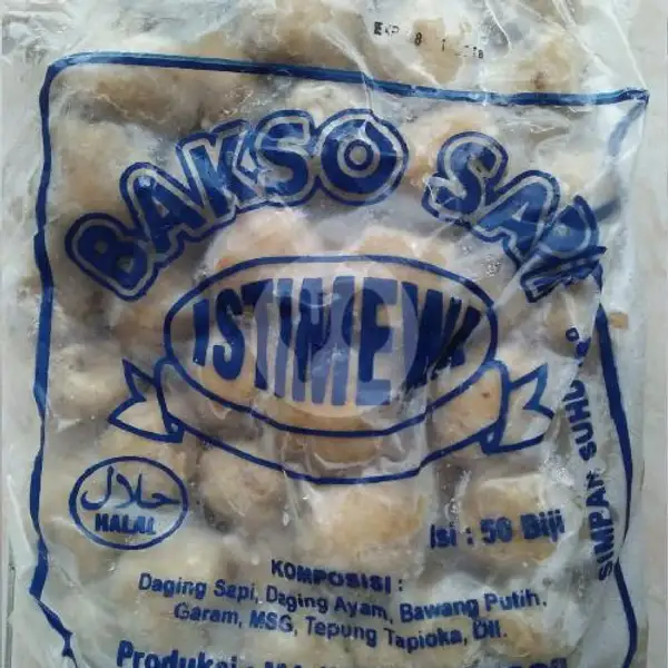 Bakso Daging Kombinasi Isi 50 Pcs(biru) | Frozen Food Iswantv, Lowokwaru