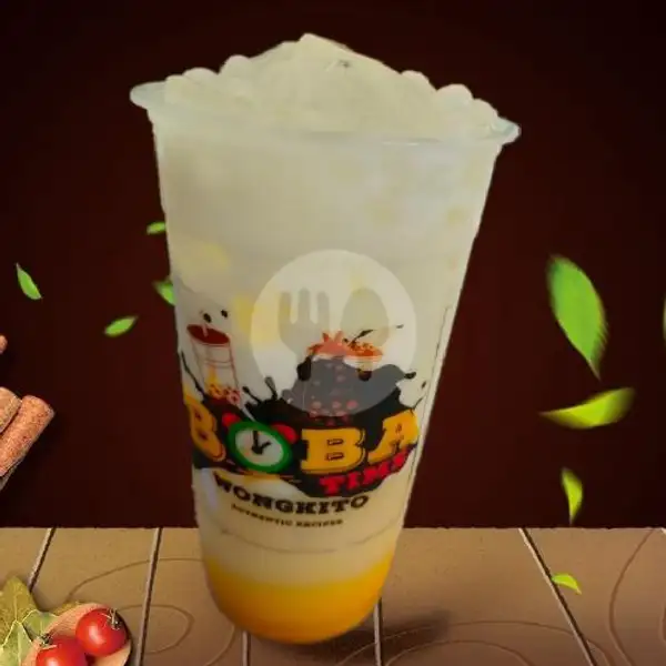 Sunrise Mango Yogurt Large | Boba Time Wongkito