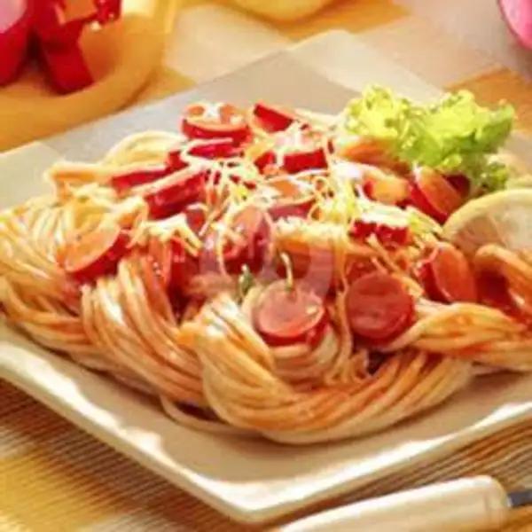 Spaghetti Sosis Bolognese | Jajanan si Jun