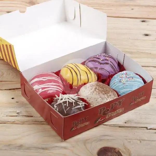 Paket Medium Isi 6 Pcs | Pepy Donut, Blimbing