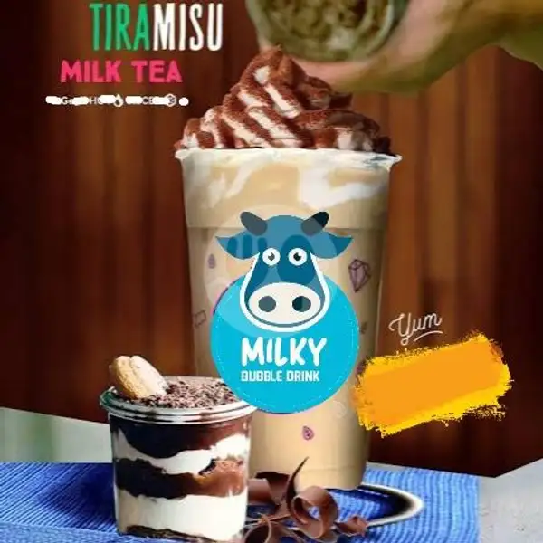Milky Tiramisu - Medium | Milky Bubble Drink BFC , Gn Merbabu
