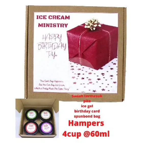 Birthday Hampers Ice Cream Ministry 4cup 60ml | Aice Ice Cream, Roxy