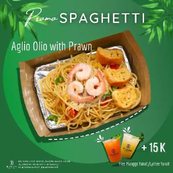 Spaghetti Aglio Olio With Prawn | ROEMAH LEGIT EMBONG
