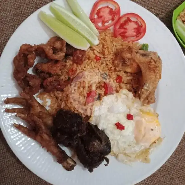 Nasi Goreng Ayam Komplit | Lapau Nasi Udang Kelong, Padang
