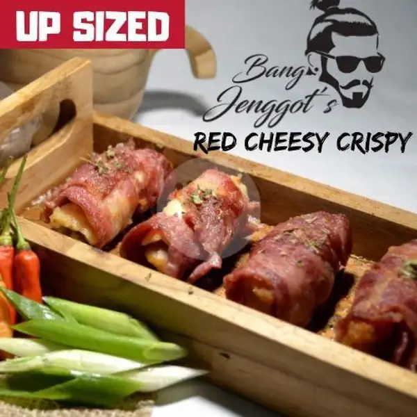 Red Cheesy Crispy Up Sized (daging Only) | Bang Jenggots, Jatimulya