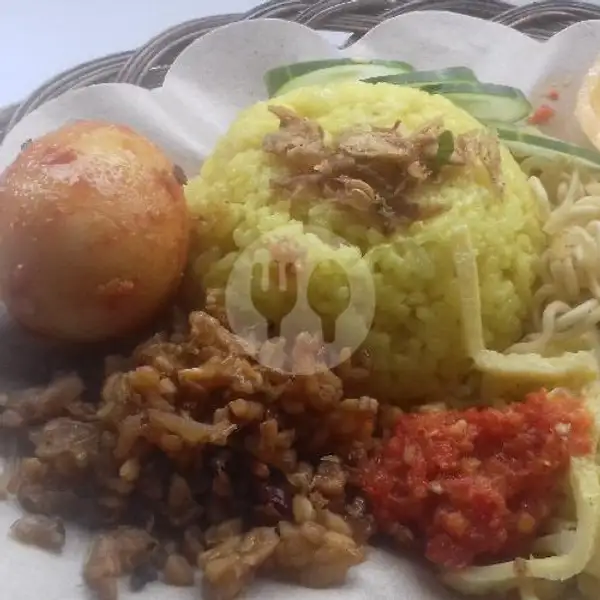 Nasi Kuning + Telor Balado | Bubur Ayam Cirebon Tanpa Santan, Rawa Bendungan
