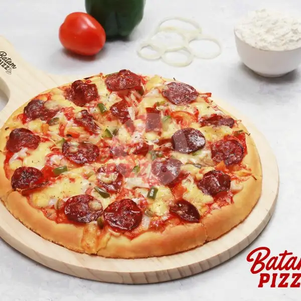 Pepperoni Pizza Premium Medium 24 cm | Batam Pizza Premium, Batam