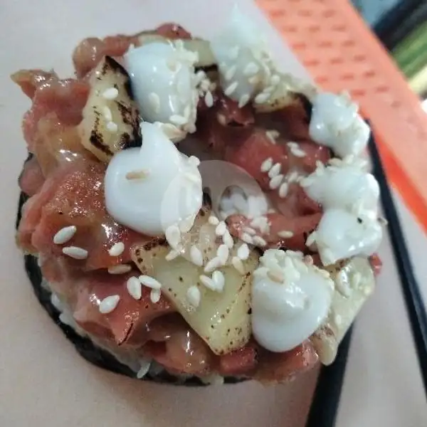 Doughnut sausage sushi | Waroeng 'Rela Rasah', Bekasi Utara