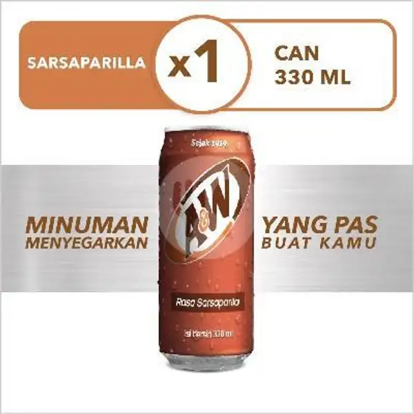 A&W Soft Drink Sarsaparilla Kaleng 320 Ml - A&W Can 320 Ml | KELLER K Beer & Soju Anggur Bir, Cicendo