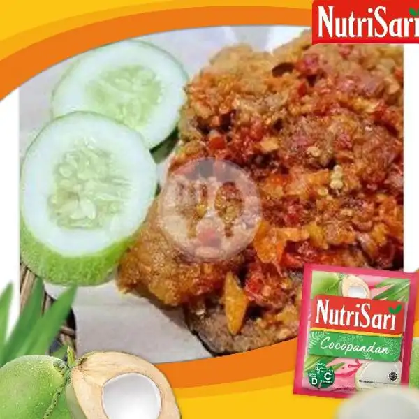 Paket Ayam Geprek + Es Nutrisari Cocopandan | Warteg Kuning, Jagakarsa