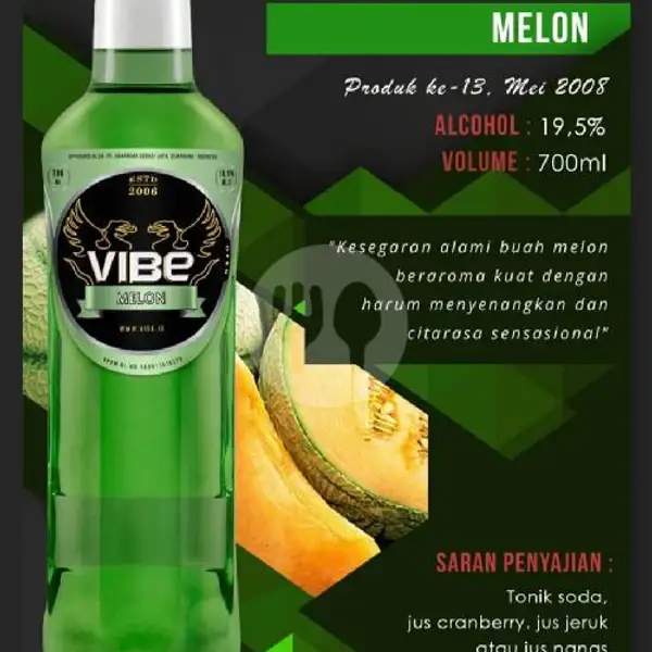 Vibe Melon 700 Ml + Free Schweppes Tonic | Vhanessa Snack, Beer, Anggur & Soju, Puskesmas