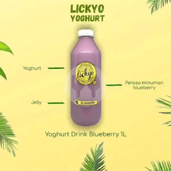Yoghurt Drink Blueberry 1L | LickYo Creamy Yoghurt, Reog