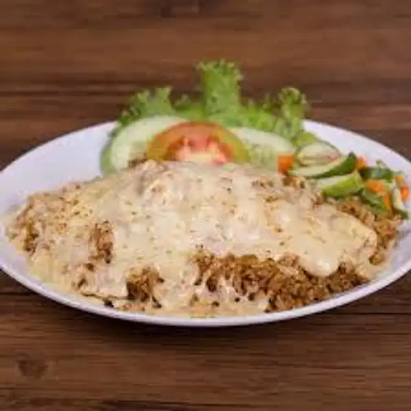 Nasi Goreng Mozarella R N T Chef | STEAK & SOFT DRINK ALA R & T CHEF
