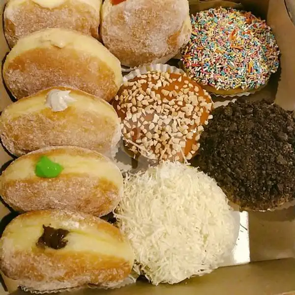 Bombolonis + Donuts 10pcs Mix A | Milk & Honey Bakery, Denpasar