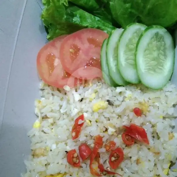 Nasi Goreng Putih Kenangan + Teh Pucuk | Pisang Keju Melati, Sekeloa