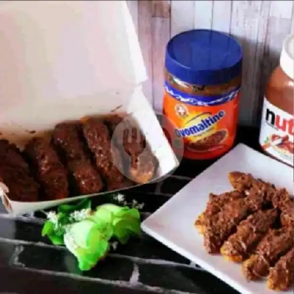 pisang BAKAR  choco crunchy Goldenfil | Roti Kuro Bakar & Kukus Om Ndut, Kalideres