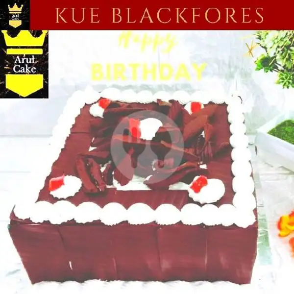 Kue Ulang Thn Blackfores Kotak, Uk : 15x15 | Kue Ulang Tahun ARUL CAKE, Pasar Kue Subuh Senen