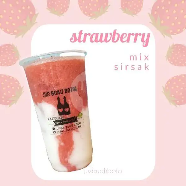 Strawberry Mix Sirsak |  Jus Buah Botol, Tegalsari