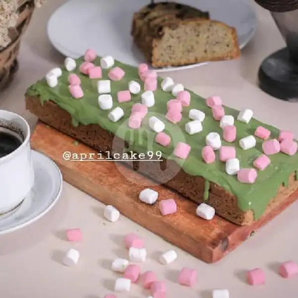 Banana Cake Greentea & Marsmellow | Aprilcake and Cookies, Dayeuh Kolot
