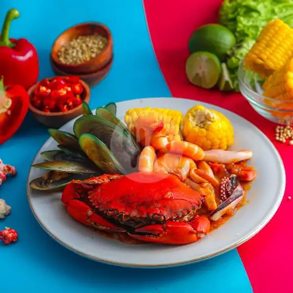 Seafood Mix Kepiting Betina Telor | Galeri Pedas, Laweyan