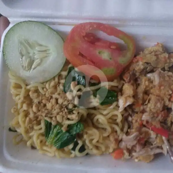 Paket Indomie Geprek Paha Bawah Es/Teh | Ayam Goreng Sekawan Krispi & Geprek, Semanggi