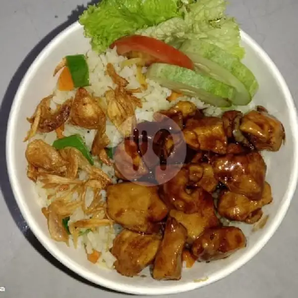 Nasi Mentega Ayam Dadu Teriyaki | Moms Kitchen Sukapada