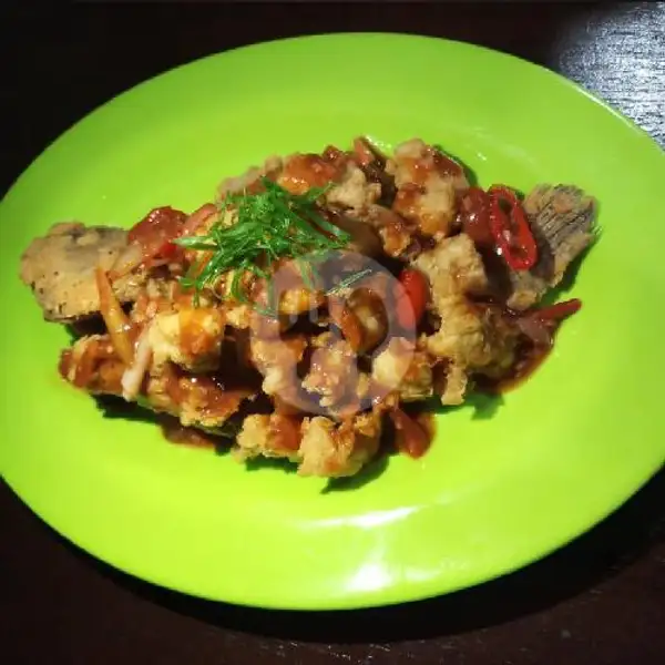 Ikan Laut Saus Padang | Ayam Goreng Single Borobudur Seafood & Chinese Food, Denpasar