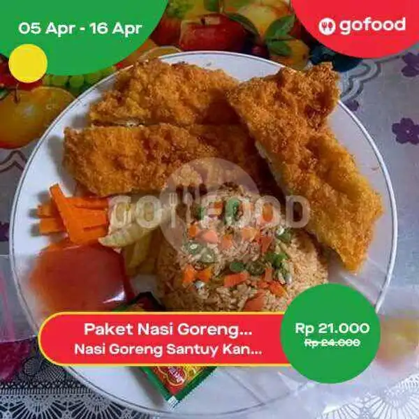 Nasi Goreng Chicken Karage | Nasi Goreng Santuy Kang Reren, Kenten