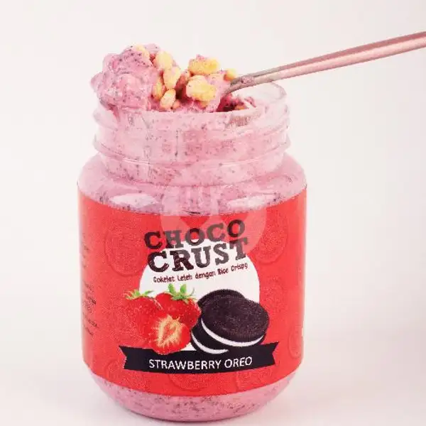 choco crust strawberry oreo | Delvi Snack, Durian Cup, Raya Mukfar