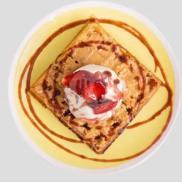 Peanut Butter Waffle | Brownfox Waffle & Coffee, Denpasar