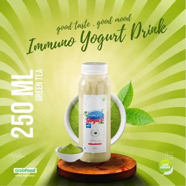 Green Tea Homemade Yogurt Drink 250ml | Bebek Dower, Point Baranang Siang