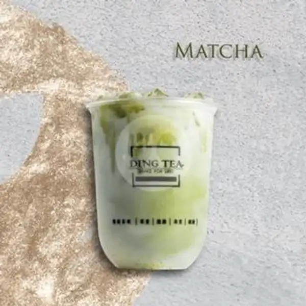 Matcha Milk Tea (M) | Ding Tea, Mall Top 100 Tembesi