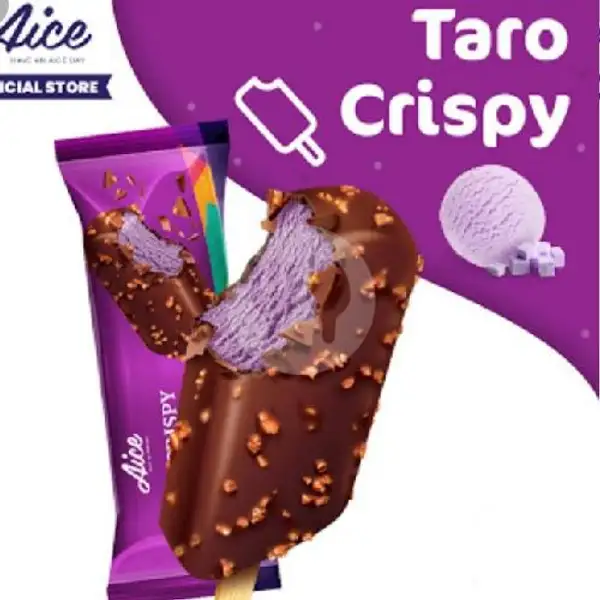 Taro Crispy | Kedai Ice Cream Bilqis, Sukarame