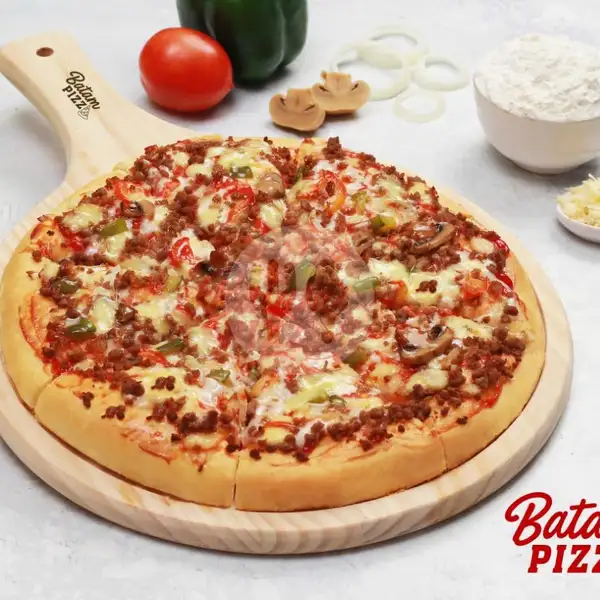Beef Mushroom Pizza Premium Large 30 cm | Batam Pizza Premium, Batam