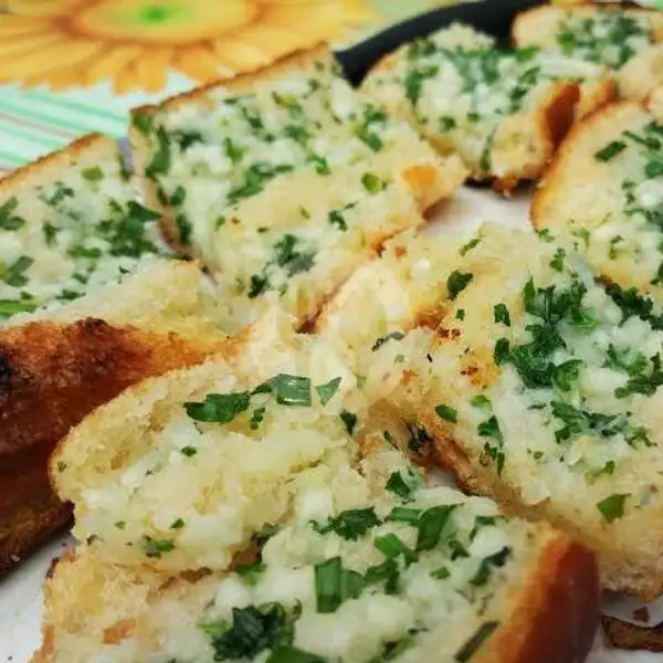 Olive Oil Garlic Bread 1 Slice | Krupuk Senna Udang Ikan Bawang, Kenjeran
