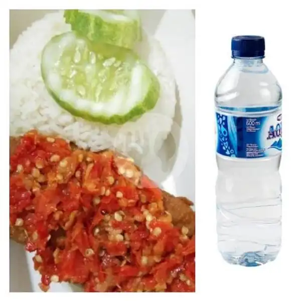 PAHE 1 ( Nasi Ayam Geprek + Air Mineral Botol ) | Kava Kitchen, Bangil