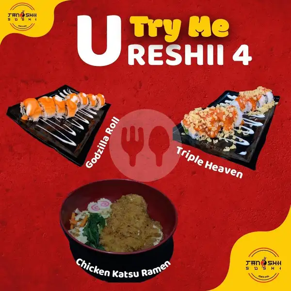 Ureshii 4 | Tanoshii Sushi, Genteng