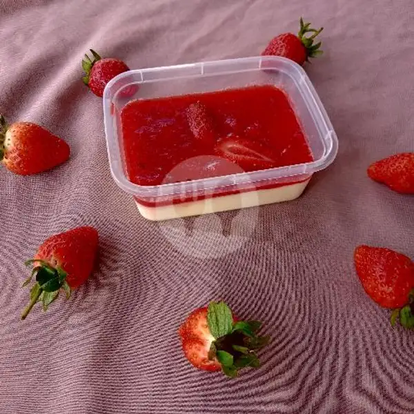 Panacotta Strawberry Jam | Salad Buah Tebet Id, Setapak Pasbak