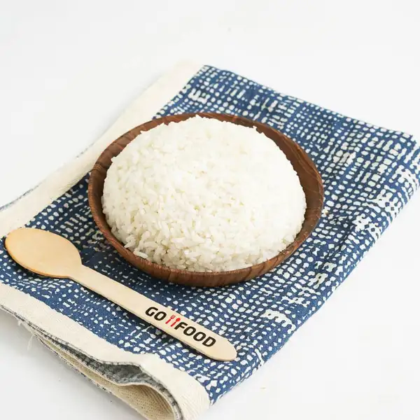 Nasi Putih | Nasi Rendang Telor Dadar, Sekeloa