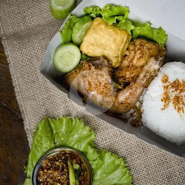 Nasi Ayam Paha Komplit | Ayam Goreng Dan Paru Aa, Cibeunying Kidul