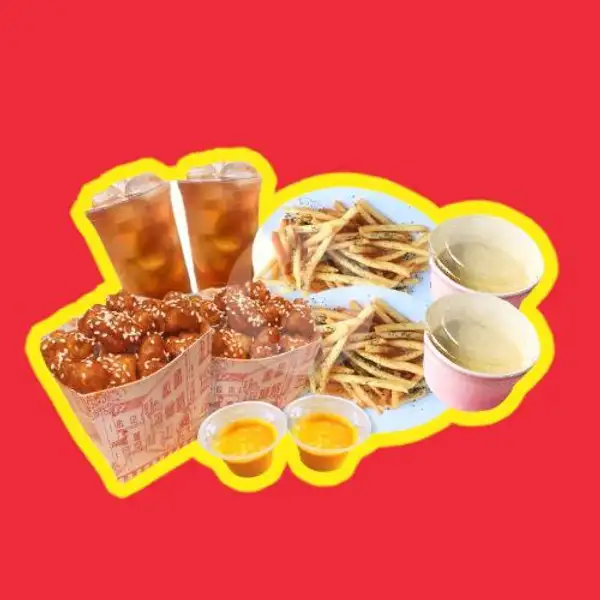 Paket Ck Pop Berdua | CK Ayam Karamel Samarinda, Wijaya Kusuma