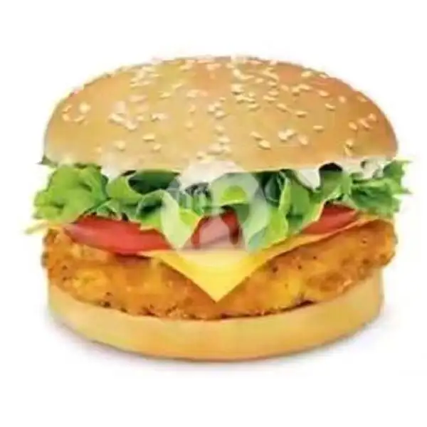 Burger Daging Aym + Slice Keju | KEDAI PAK UDIN