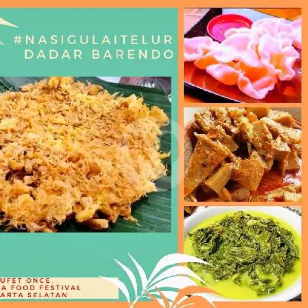 Nasi Gulai NANGKA dan PAKIS + Telur Dadar - PANAS (Talau Barendo) | Bufet Once, Ampera Garden Food Festival