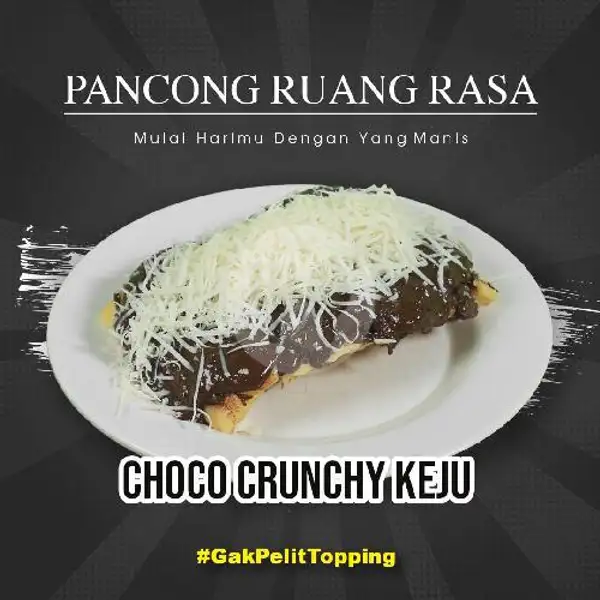 Pancong Choco Crunchy + Keju | Pancong Ruang Rasa, Limo