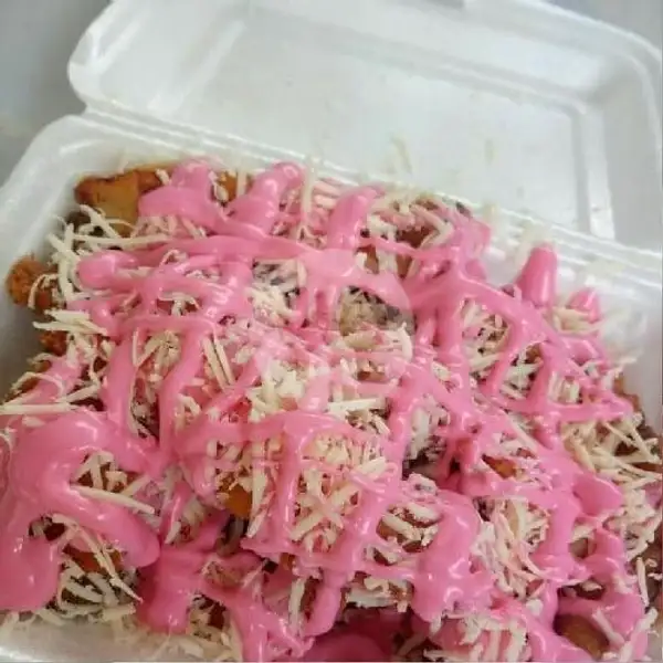 Pisang Krispiy Toping Stowbery Spesial | Salad Buah dan Mozzarella Corn Tenda Biru, Padang Timur