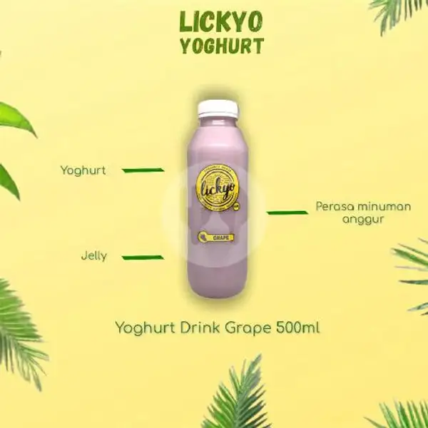 Yoghurt Drink Grape 500ML | LickYo Creamy Yoghurt, Reog