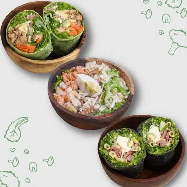 Paket 3 Salad | Saladbar by Hadikitchen – Grand Batam
