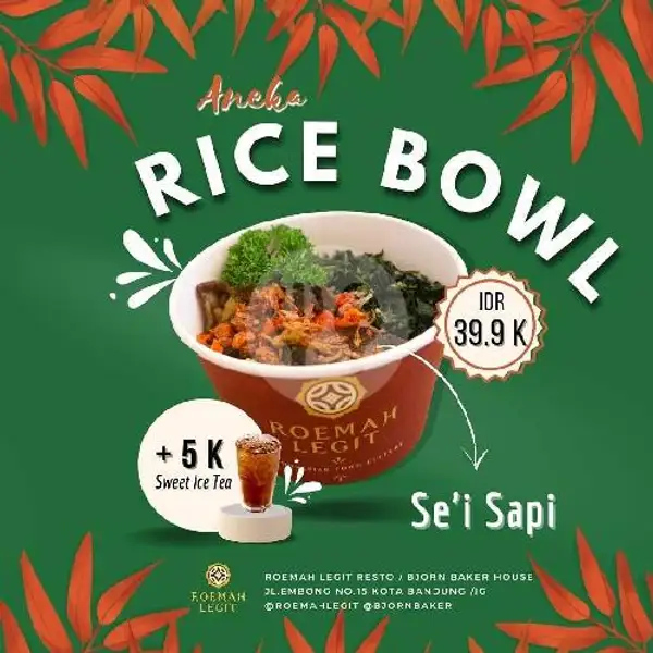 Rice Bowl Sei Sapi | ROEMAH LEGIT EMBONG